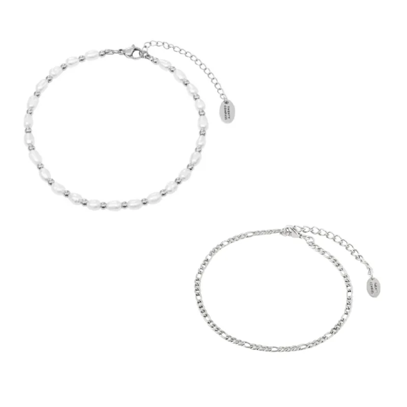 Summer Essential Anklets - Silver sold by Twenty Compass