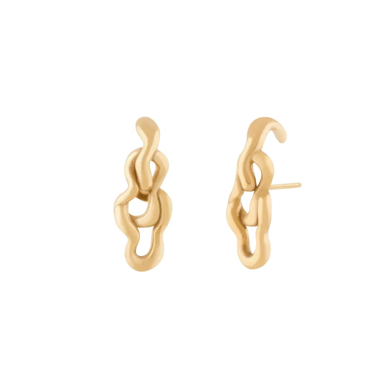 Brooklyn Earrings - Gold sold by Twenty Compass