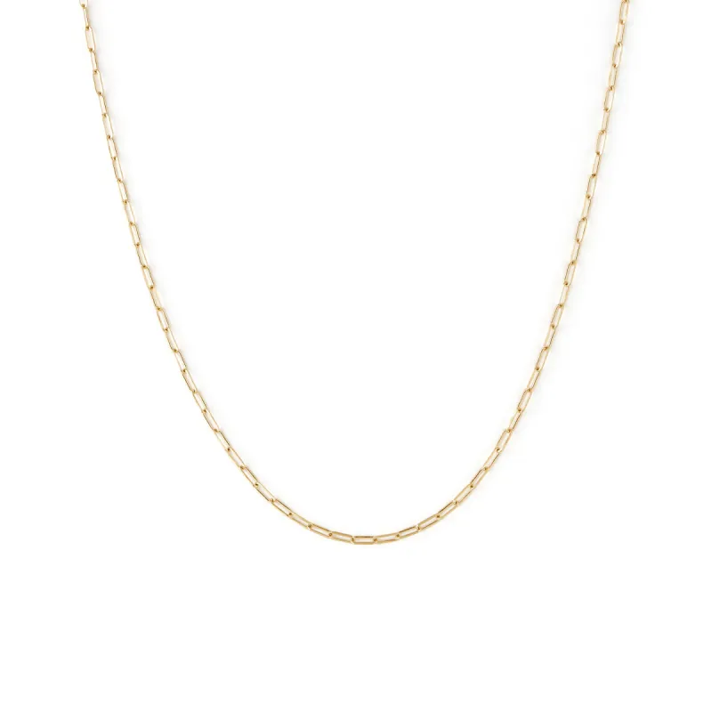 10k Paperclip Necklace sold by Twenty Compass