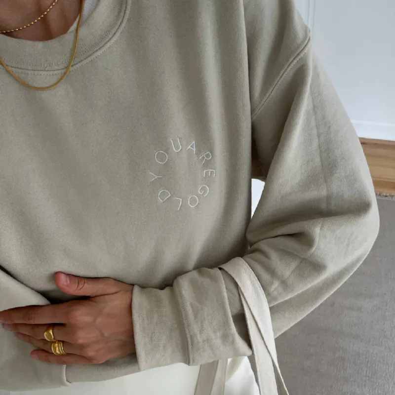 You are gold Crewneck sold by Twenty Compass