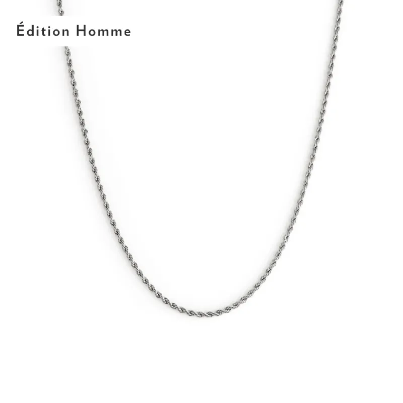 2mm Rope Necklace - Silver sold by Twenty Compass