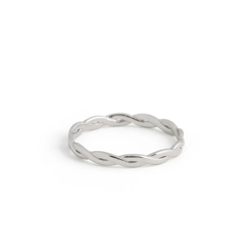 Braided Ring - Silver sold by Twenty Compass