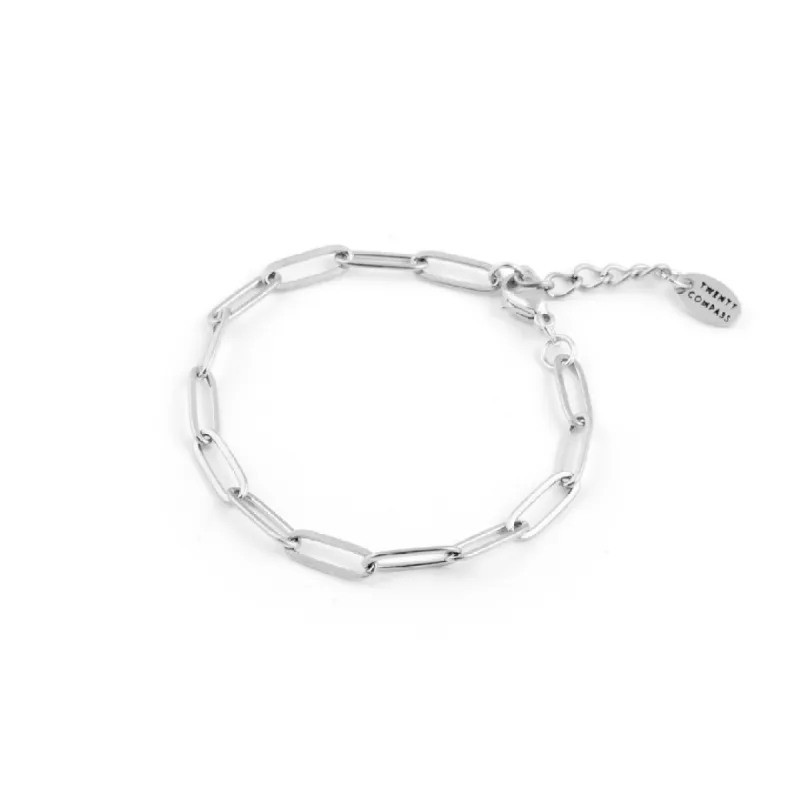 Paperclip Bracelet - Silver sold by Twenty Compass