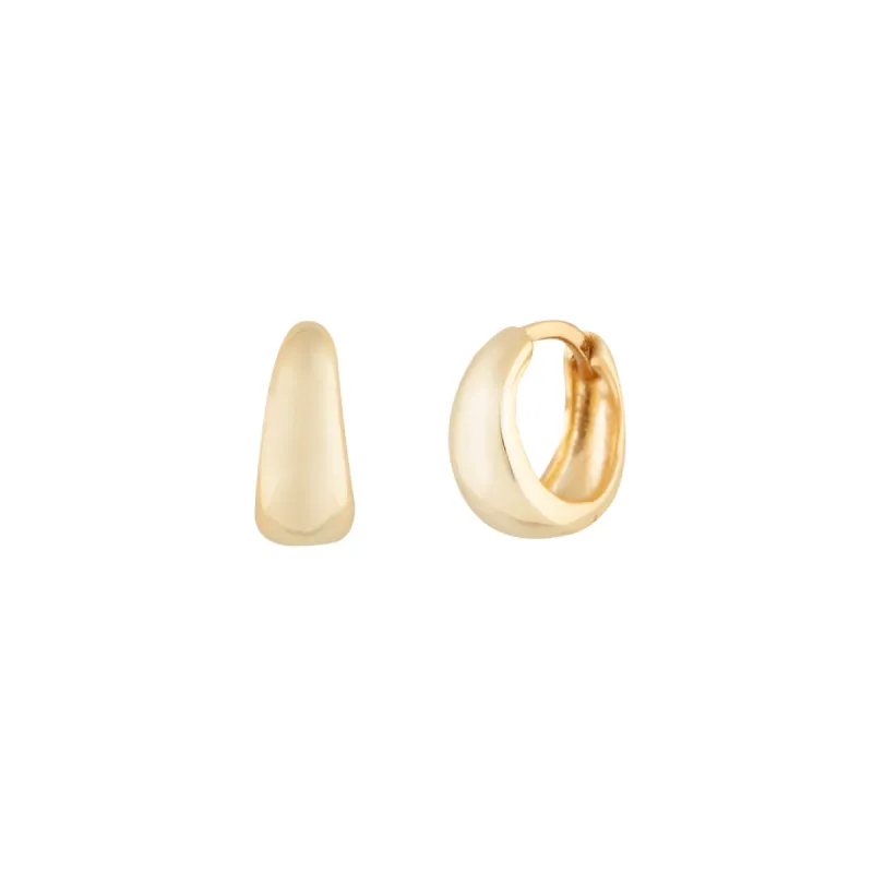 Mini Bold Hoops - Gold Vermeil sold by Twenty Compass