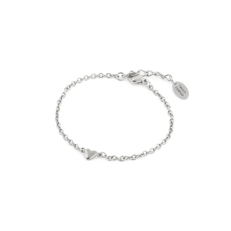Hopeless Romantic Bracelet - Silver sold by Twenty Compass