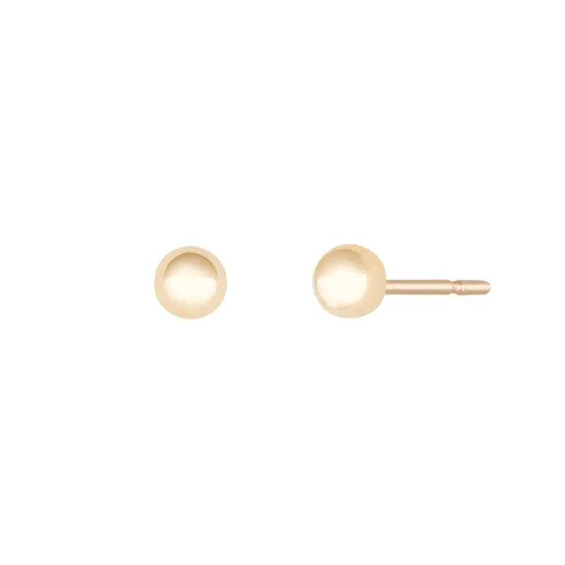 Tiny Spheres Stud Earrings - 14 Karat Gold sold by Twenty Compass