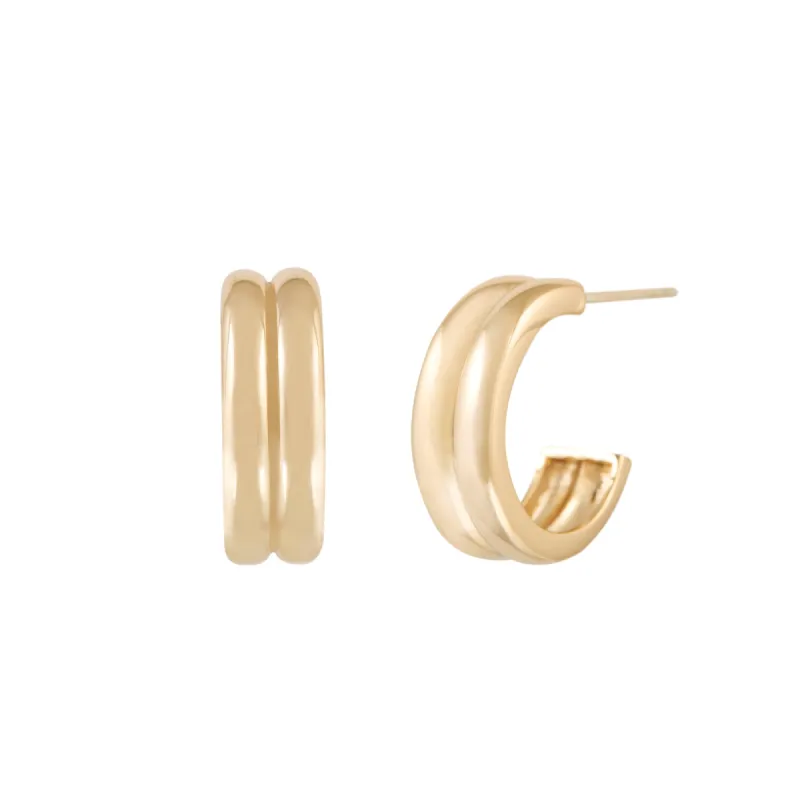 Marilou Earrings - Gold sold by Twenty Compass