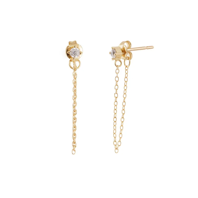 Chain Studs - Vermeil sold by Twenty Compass