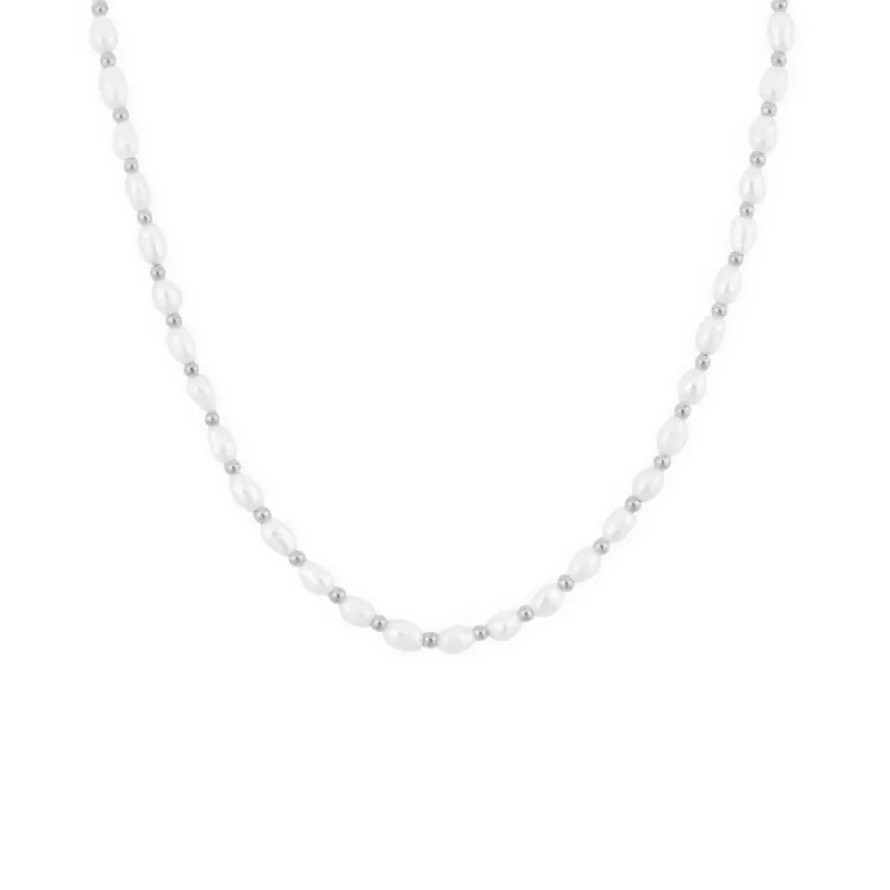 Lagoon Pearl Necklace - Silver sold by Twenty Compass