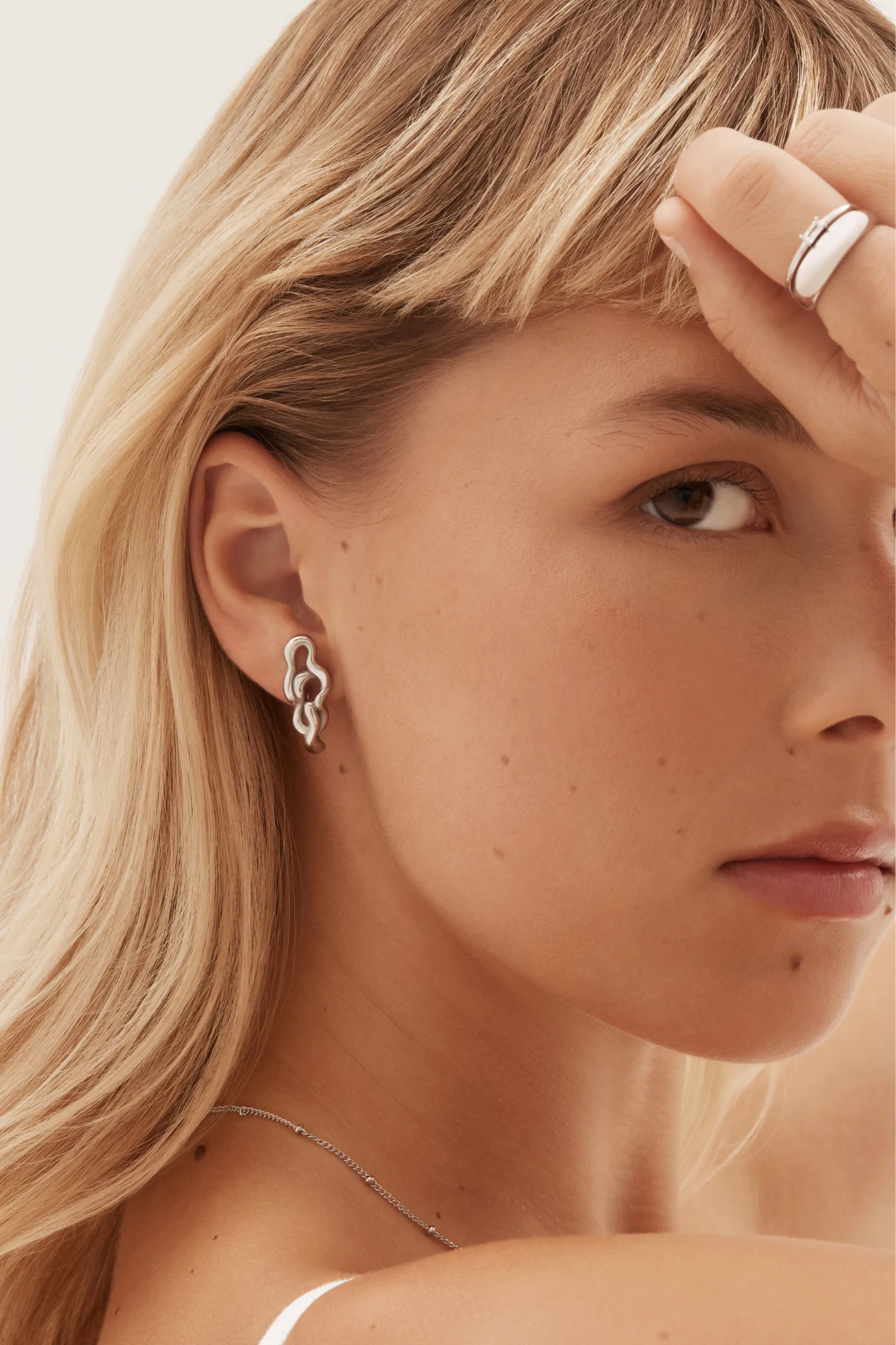 Brooklyn Earrings - Silver sold by Twenty Compass product image thumbnail 3