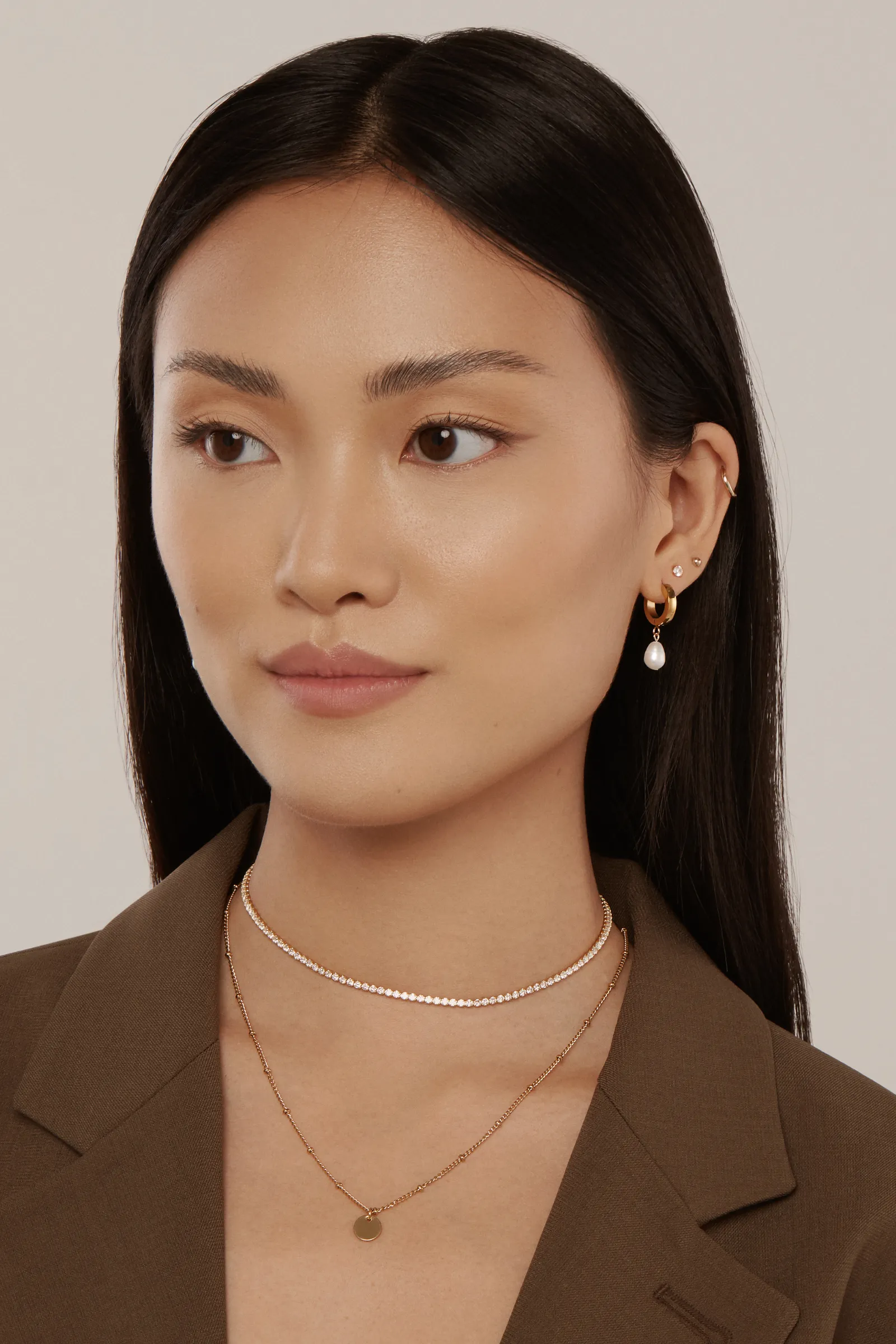 Pearl Hoops - Gold sold by Twenty Compass product image thumbnail 3