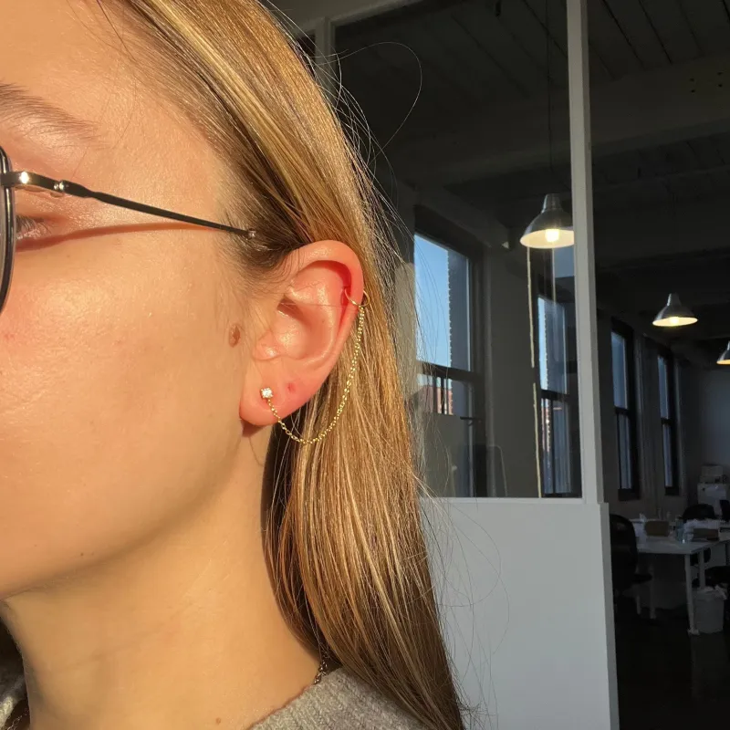 Chain Studs Ear Cuff - Sample Sale sold by Twenty Compass