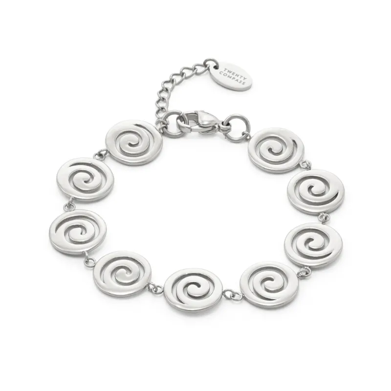 Swirl Bracelet - Silver sold by Twenty Compass