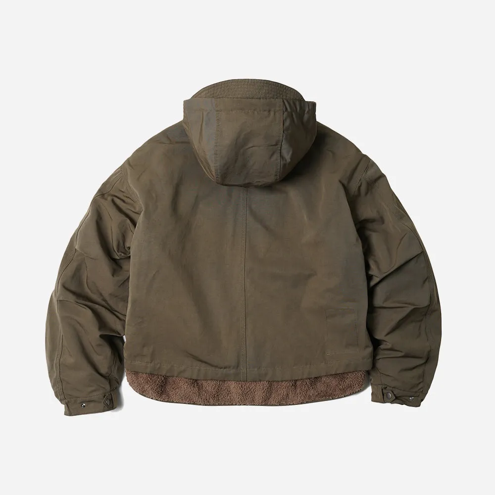 SMOCK HOODED 2 IN 1 PARKA JACKET - OLIVE sold by FrizmWORKS product image thumbnail 3