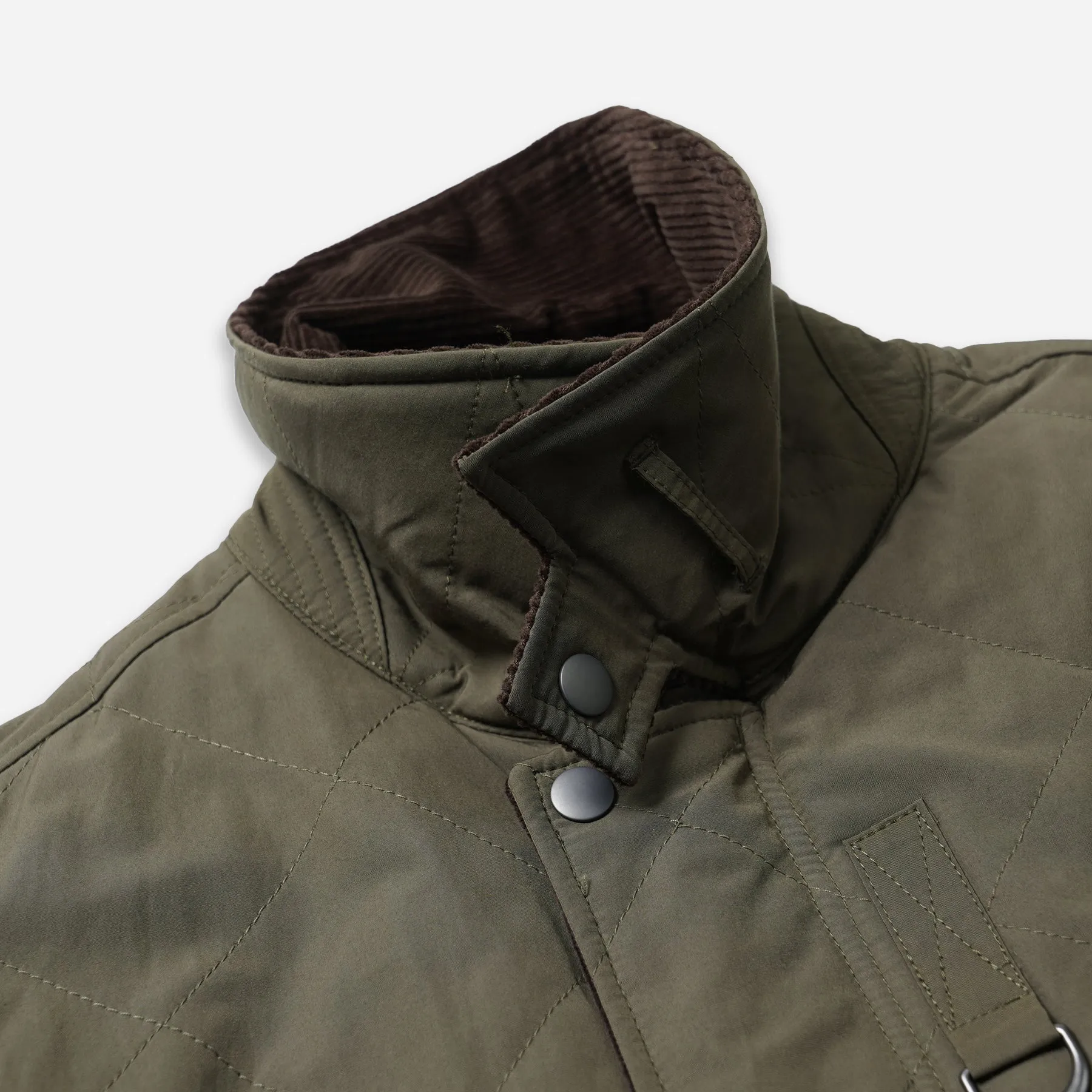 QUILTED HERITAGE HUNTING JACKET - OLIVE sold by FrizmWORKS product image thumbnail 5