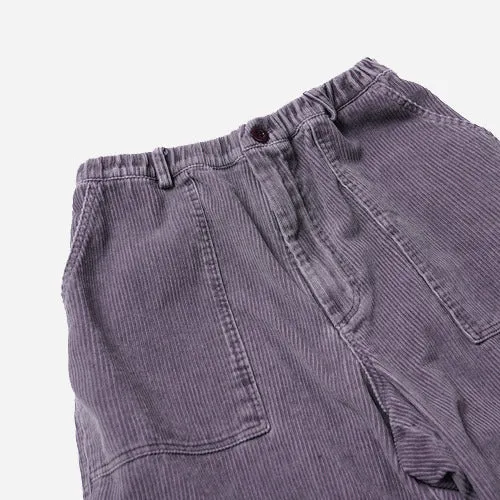CORDUROY BANDING WIDE FATIGUE PANTS - RED BEAN sold by FrizmWORKS product image thumbnail 3