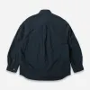 NYLON RAYON RELAXED SHIRT - NAVY sold by FrizmWORKS