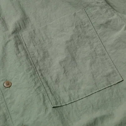 NYLON RAYON RELAXED SHIRT - JADE GREEN sold by FrizmWORKS product image thumbnail 4