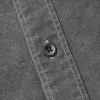 WASHED CARPENTER POCKET WORK SHIRT - CHARCOAL sold by FrizmWORKS
