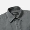 WASHED CARPENTER POCKET WORK SHIRT - CHARCOAL sold by FrizmWORKS