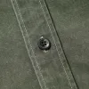 WASHED CARPENTER POCKET WORK SHIRT - OLIVE sold by FrizmWORKS