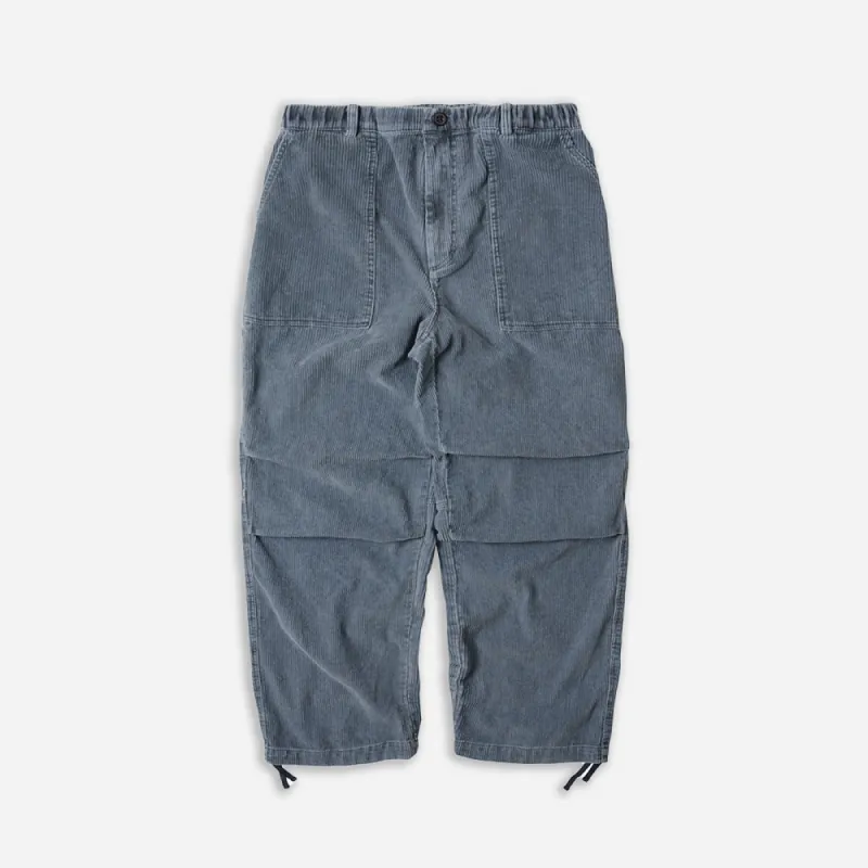 CORDUROY BANDING WIDE FATIGUE PANTS - NAVY sold by FrizmWORKS