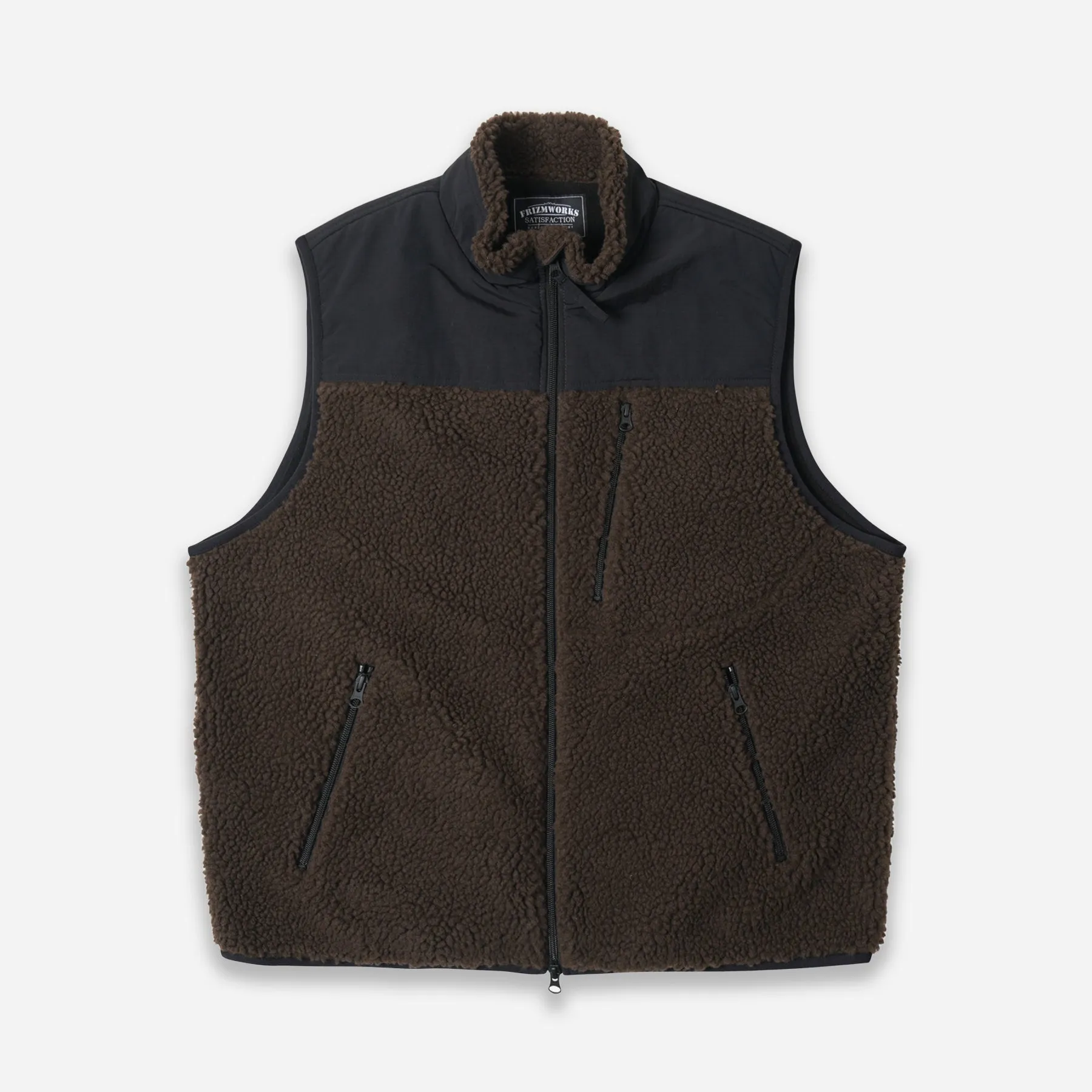 SNUG FLEECE VEST - DARK BROWN sold by FrizmWORKS