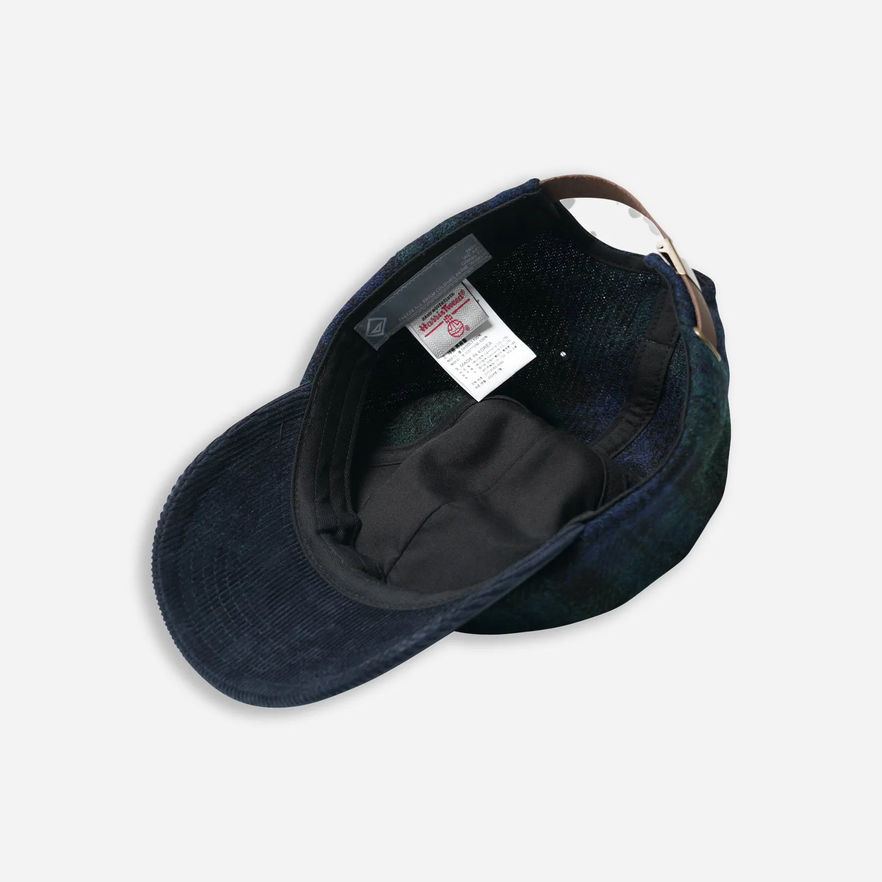 HARRIS TWEED BALL CAP - BLACKWATCH sold by FrizmWORKS product image thumbnail 3