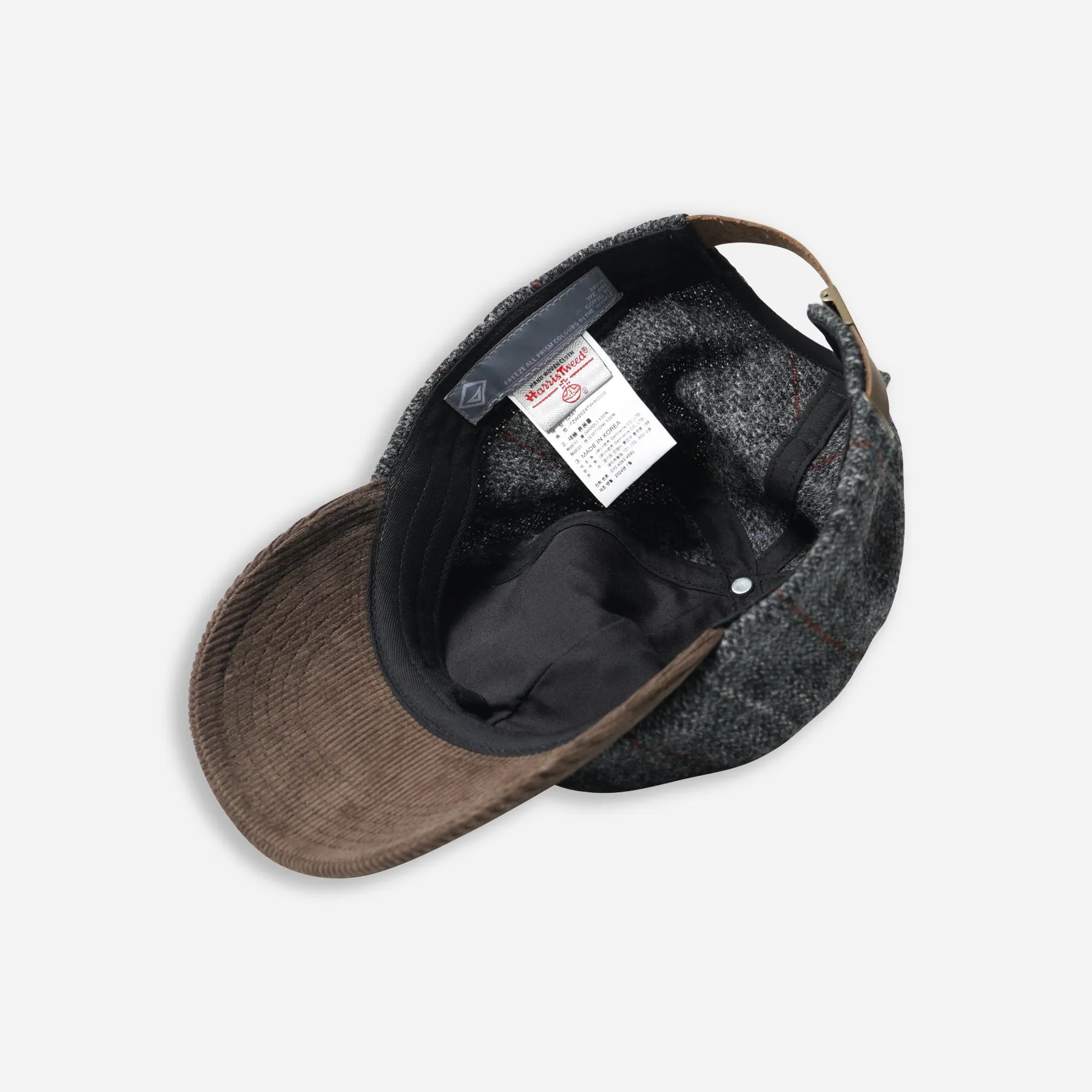 HARRIS TWEED BALL CAP - GRAY sold by FrizmWORKS product image thumbnail 3