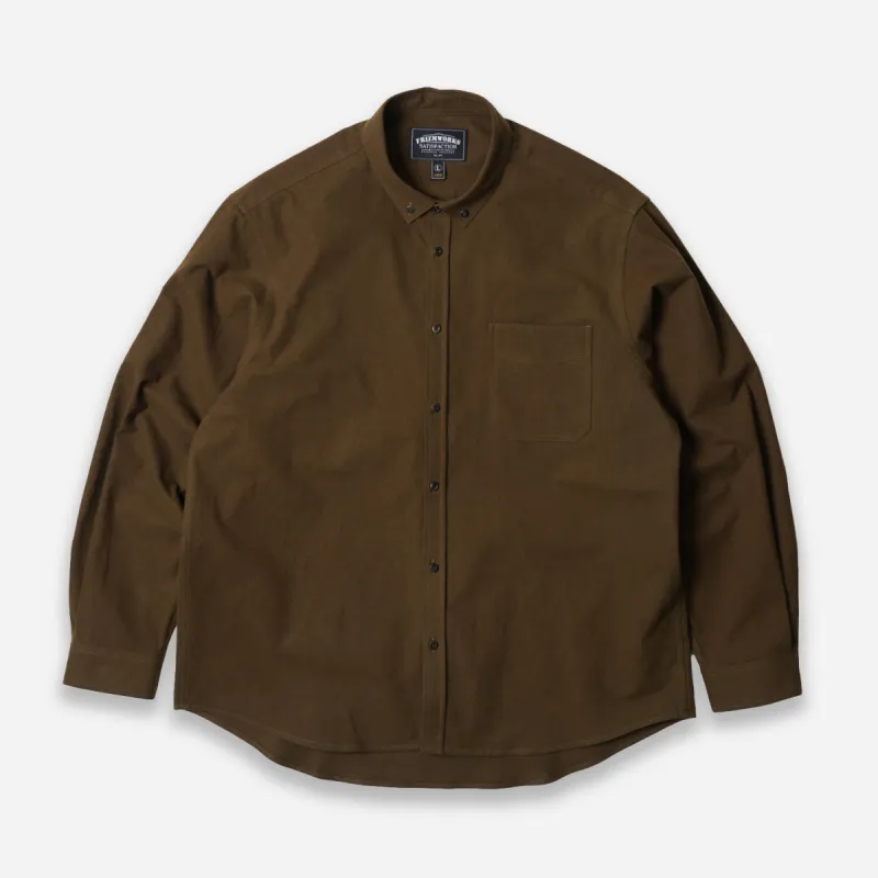 FLANNEL FRENCH SHIRT - OLIVE sold by FrizmWORKS