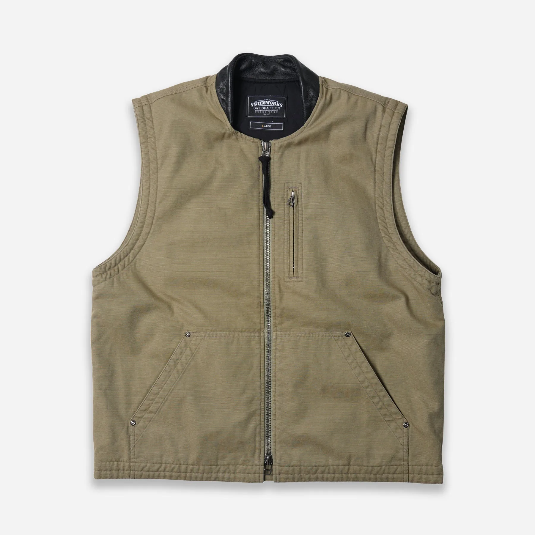 JUNGLE CLOTH DECK VEST - KHAKI sold by FrizmWORKS