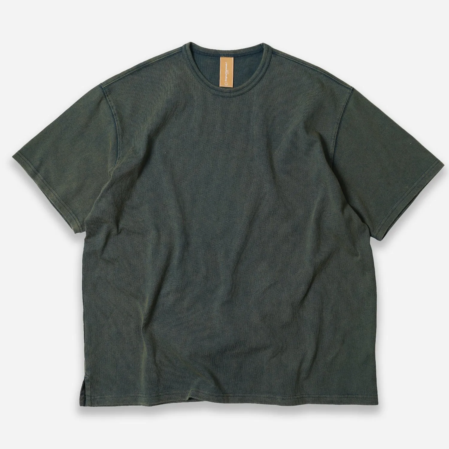 OG VINTAGE DYEING HALF TEE - DARK GREEN sold by FrizmWORKS