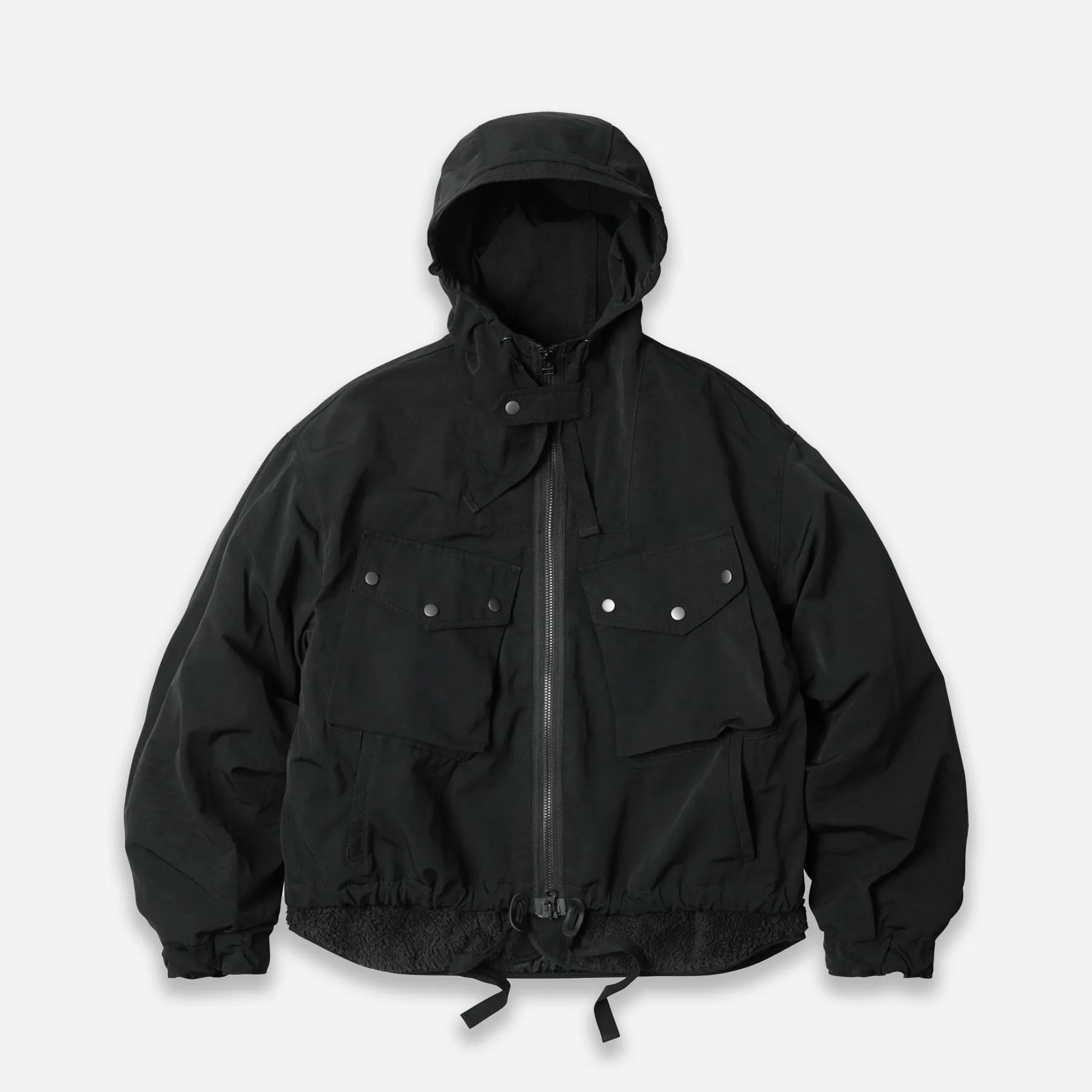 SMOCK HOODED 2 IN 1 PARKA JACKET - BLACK sold by FrizmWORKS
