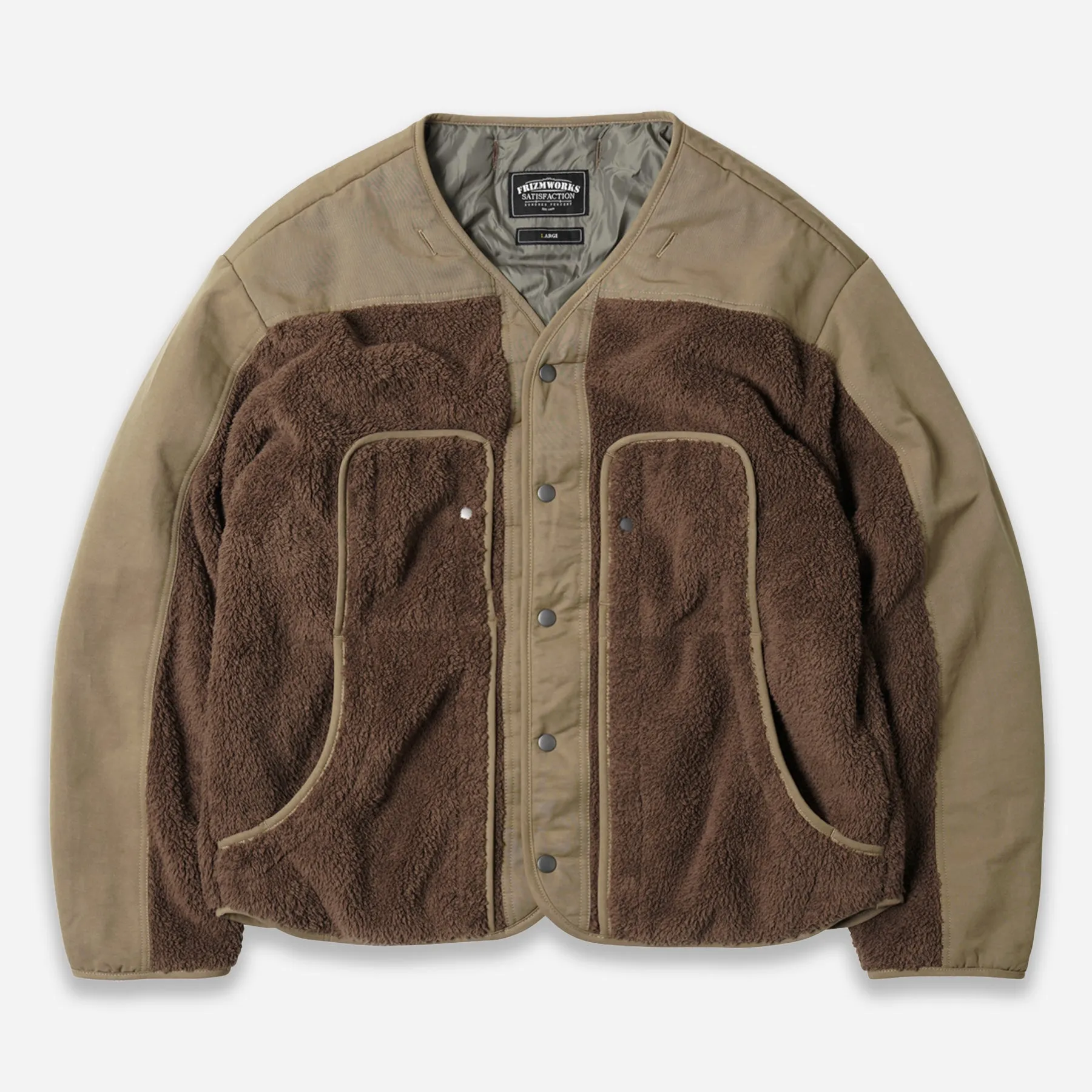 SMOCK 2 IN 1 HOODED PARKA JACKET - TAN sold by FrizmWORKS product image thumbnail 4