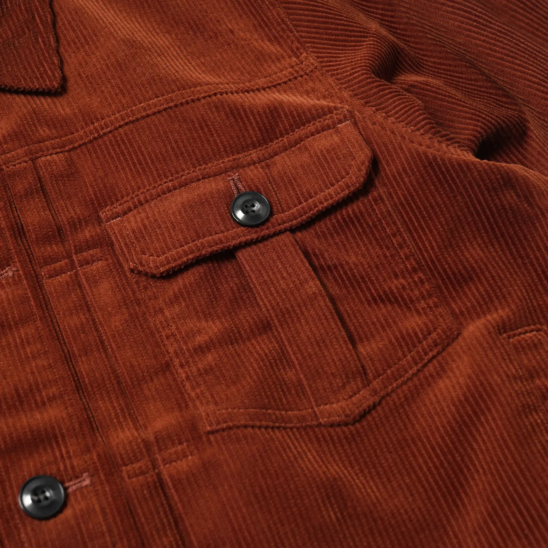 CORDUROY TRUCKER JACKET - BRICK sold by FrizmWORKS product image thumbnail 5
