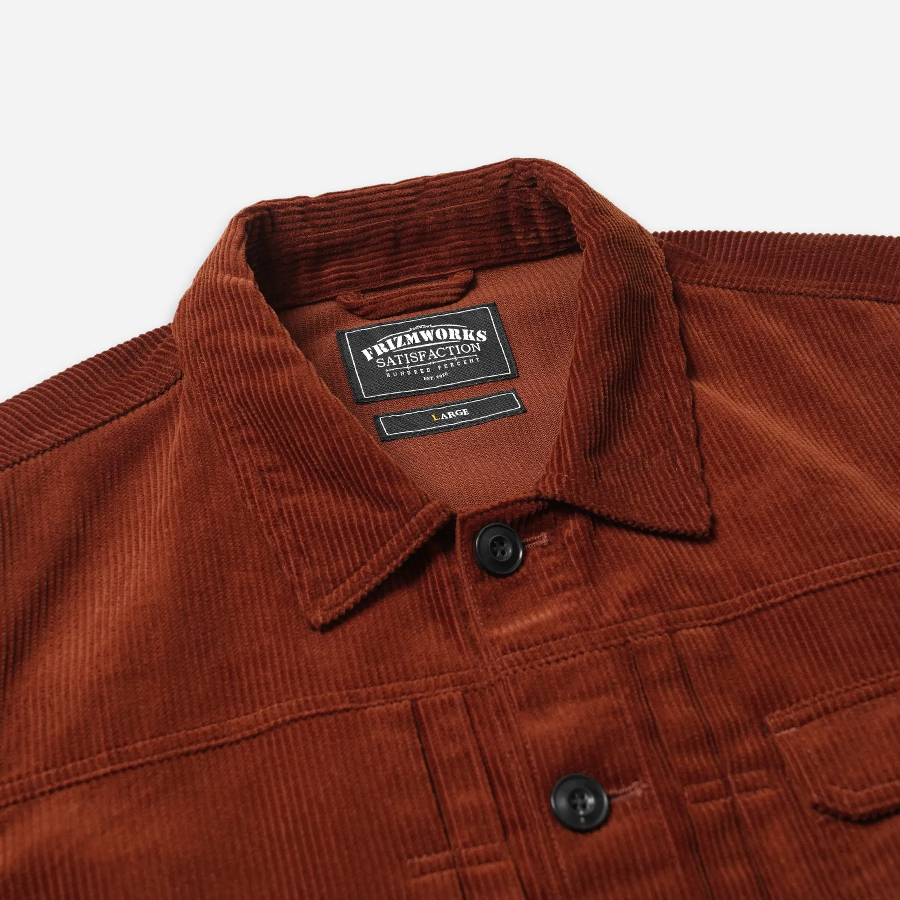 CORDUROY TRUCKER JACKET - BRICK sold by FrizmWORKS product image thumbnail 4