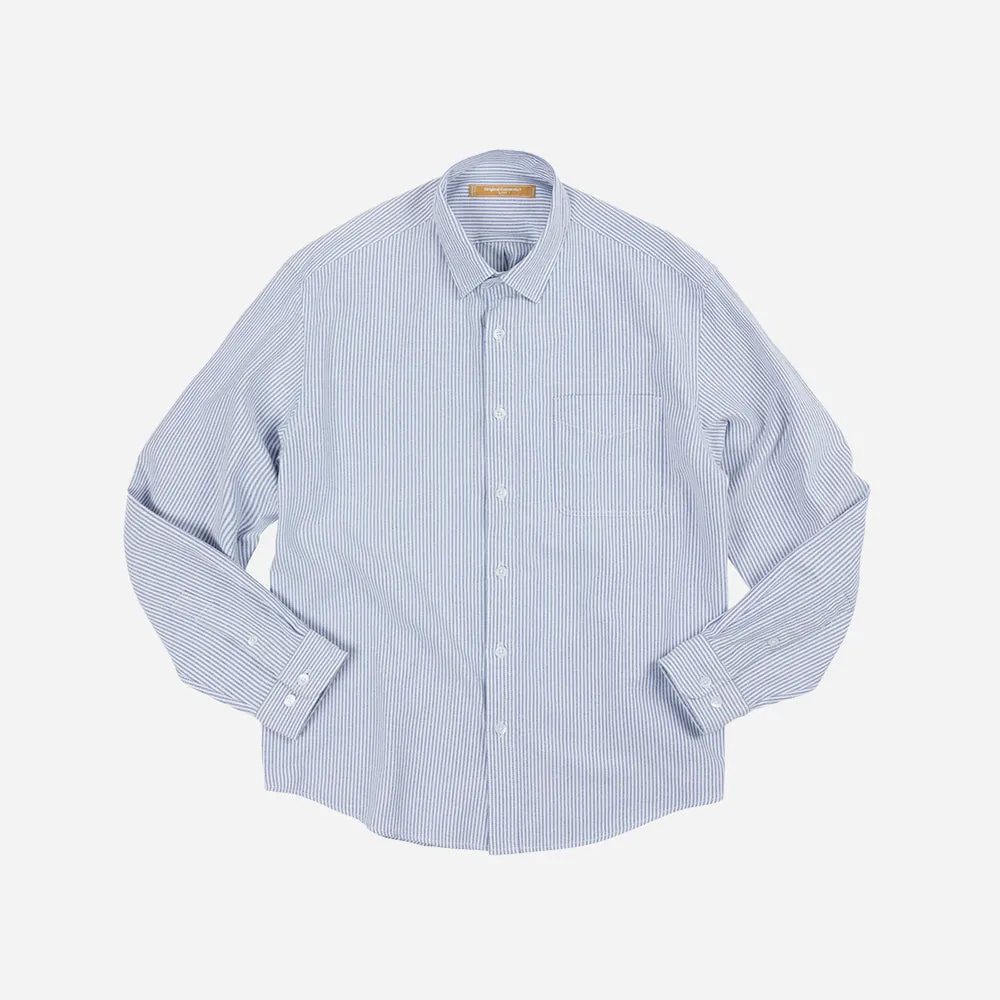 OG STRIPED OXFORD OVERSIZED SHIRT - BLUE sold by FrizmWORKS