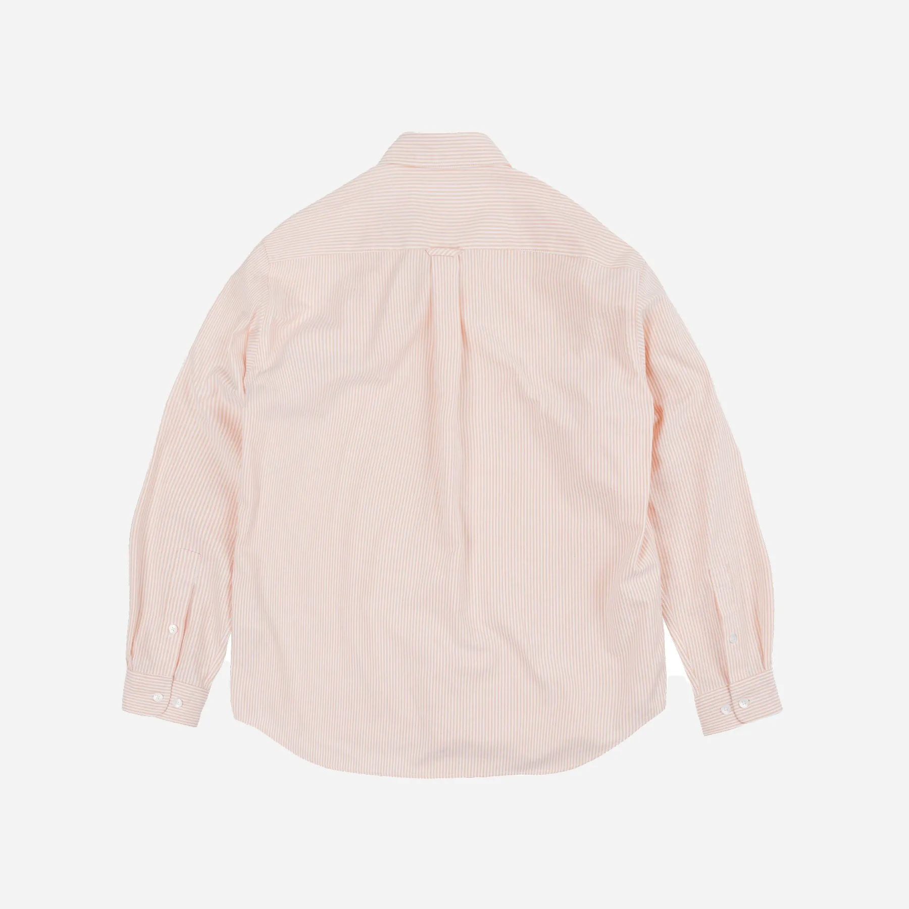 OG STRIPED OXFORD OVERSIZED SHIRT - ORANGE sold by FrizmWORKS product image thumbnail 2