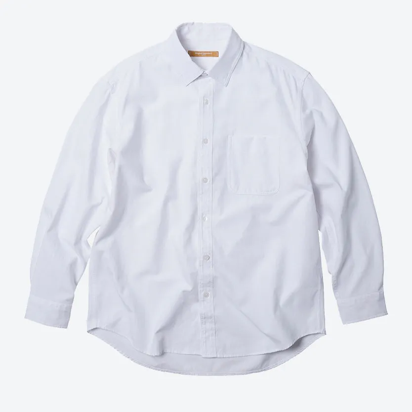 OG OXFORD OVERSIZED SHIRT - WHITE sold by FrizmWORKS
