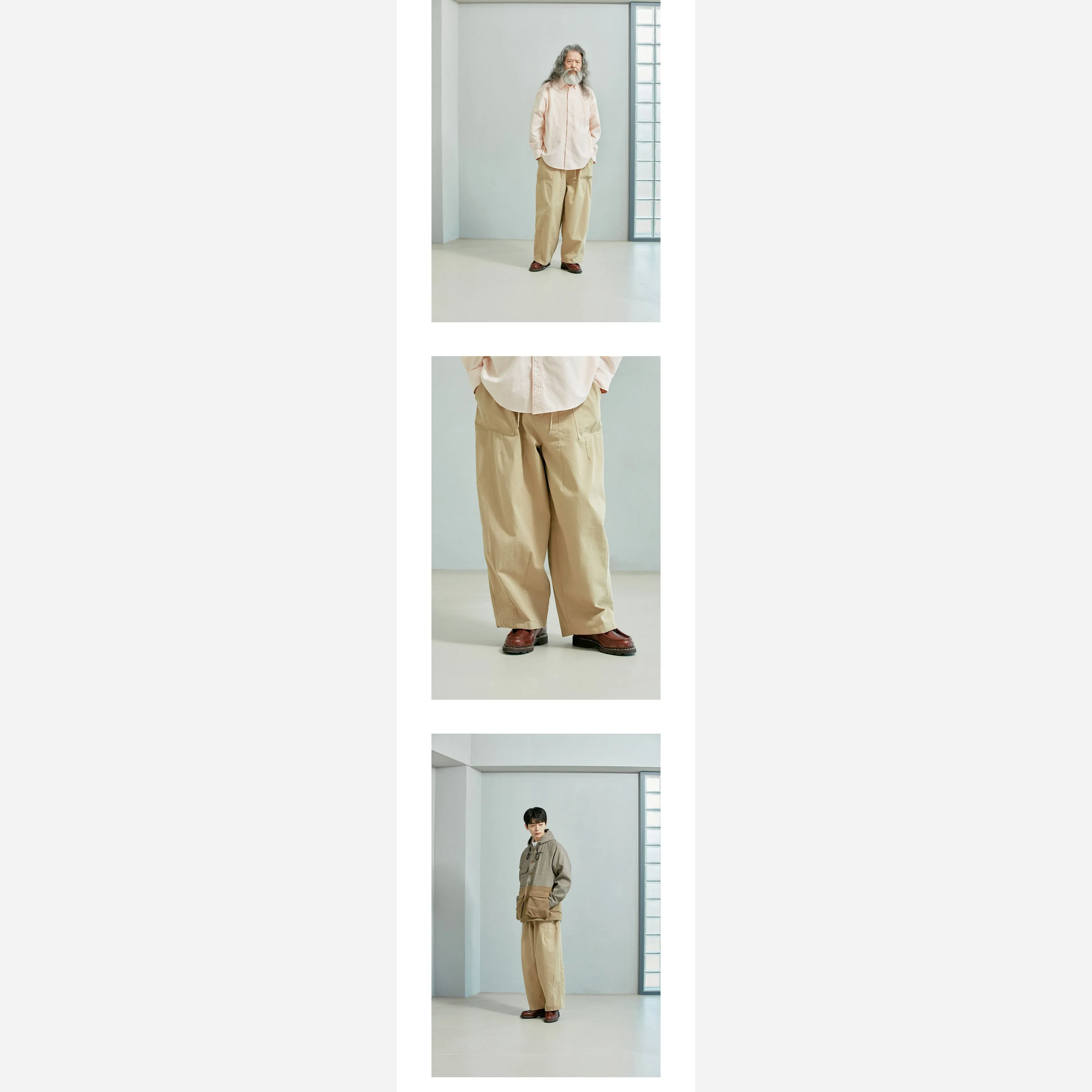 TWILL BALLOON PANTS - BEIGE sold by FrizmWORKS product image thumbnail 3