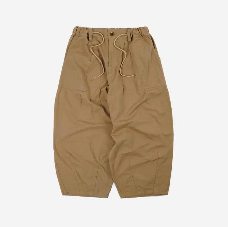 TWILL BALLOON PANTS - BEIGE sold by FrizmWORKS