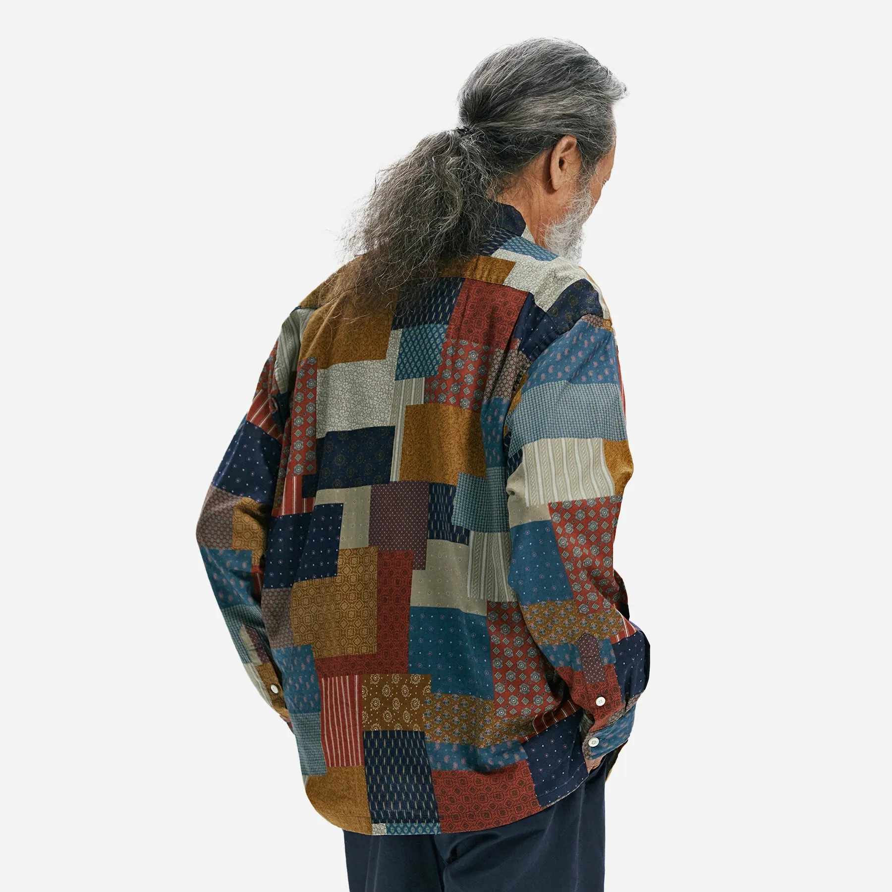 MIXED PATCHWORK SHIRT - MULTI COLOUR sold by FrizmWORKS product image thumbnail 4