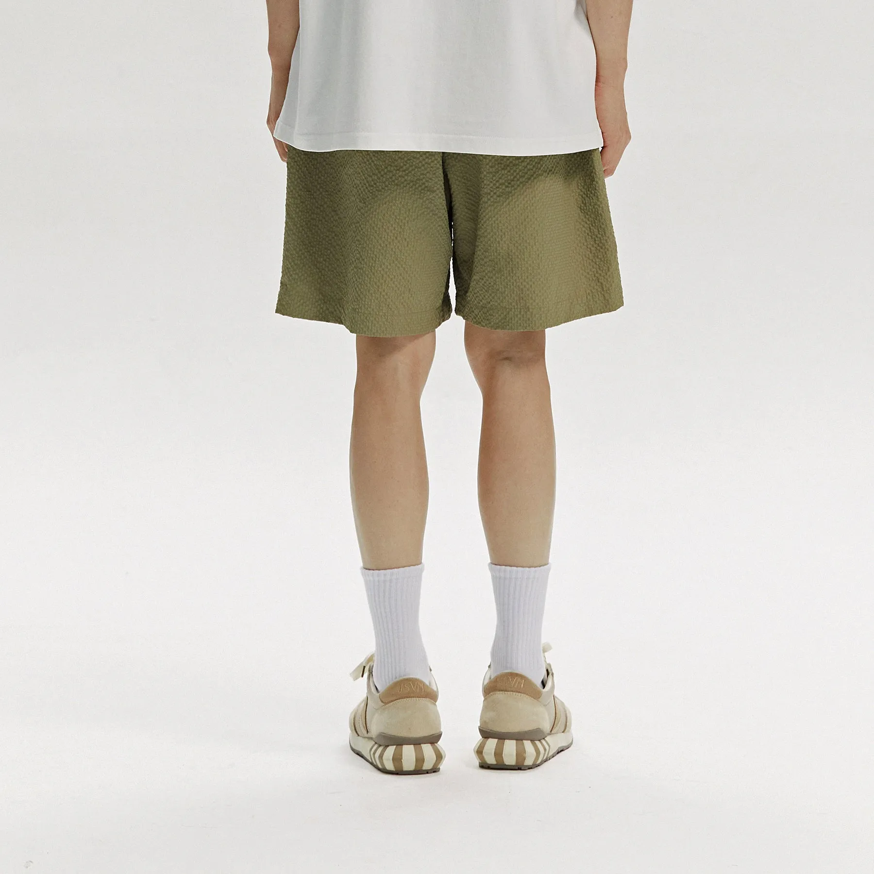 COMFORTABLE BANDING SHORTS - MOSS GREEN sold by FrizmWORKS product image thumbnail 4