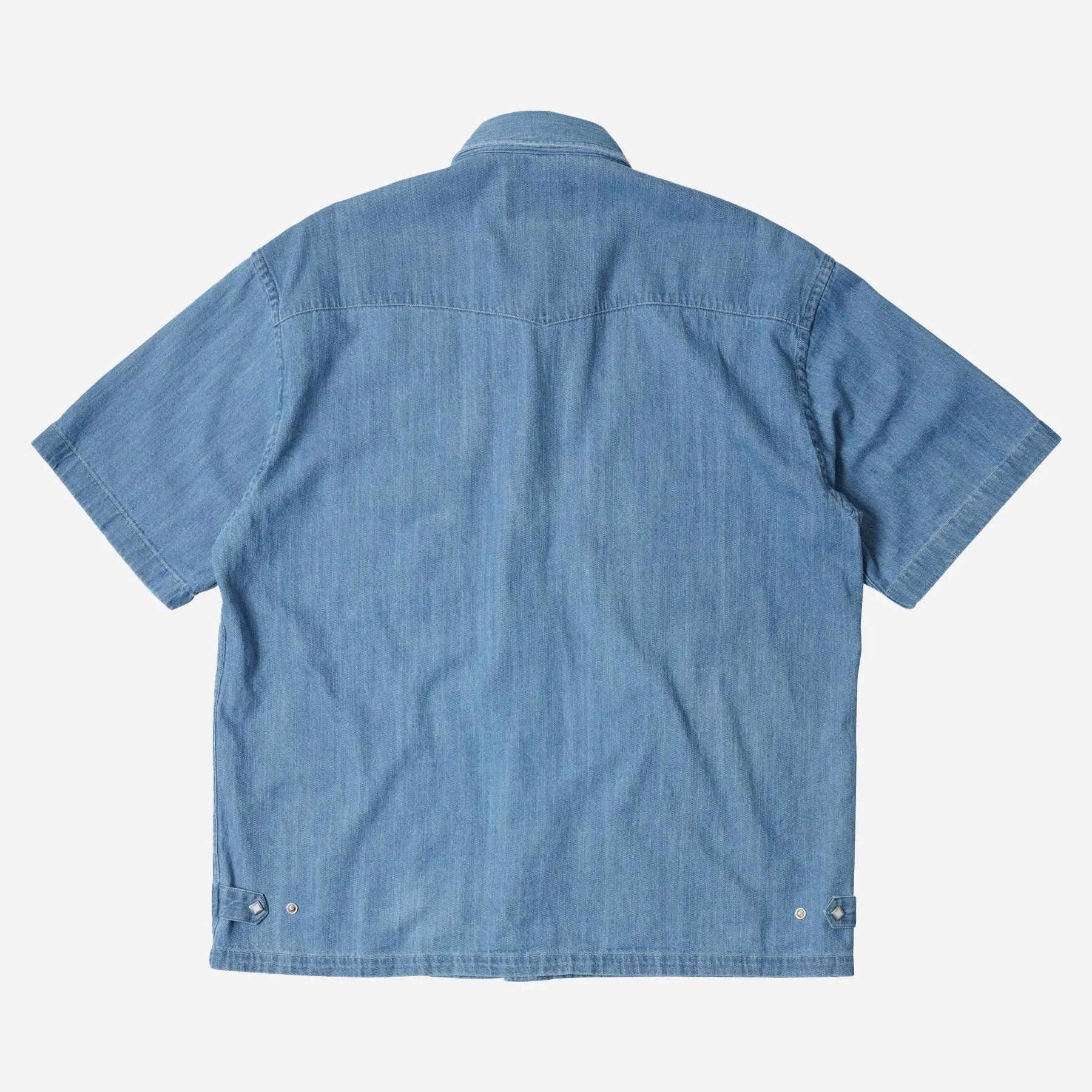 WESTERN DENIM HALF SHIRT - LIGHT BLUE sold by FrizmWORKS product image thumbnail 2