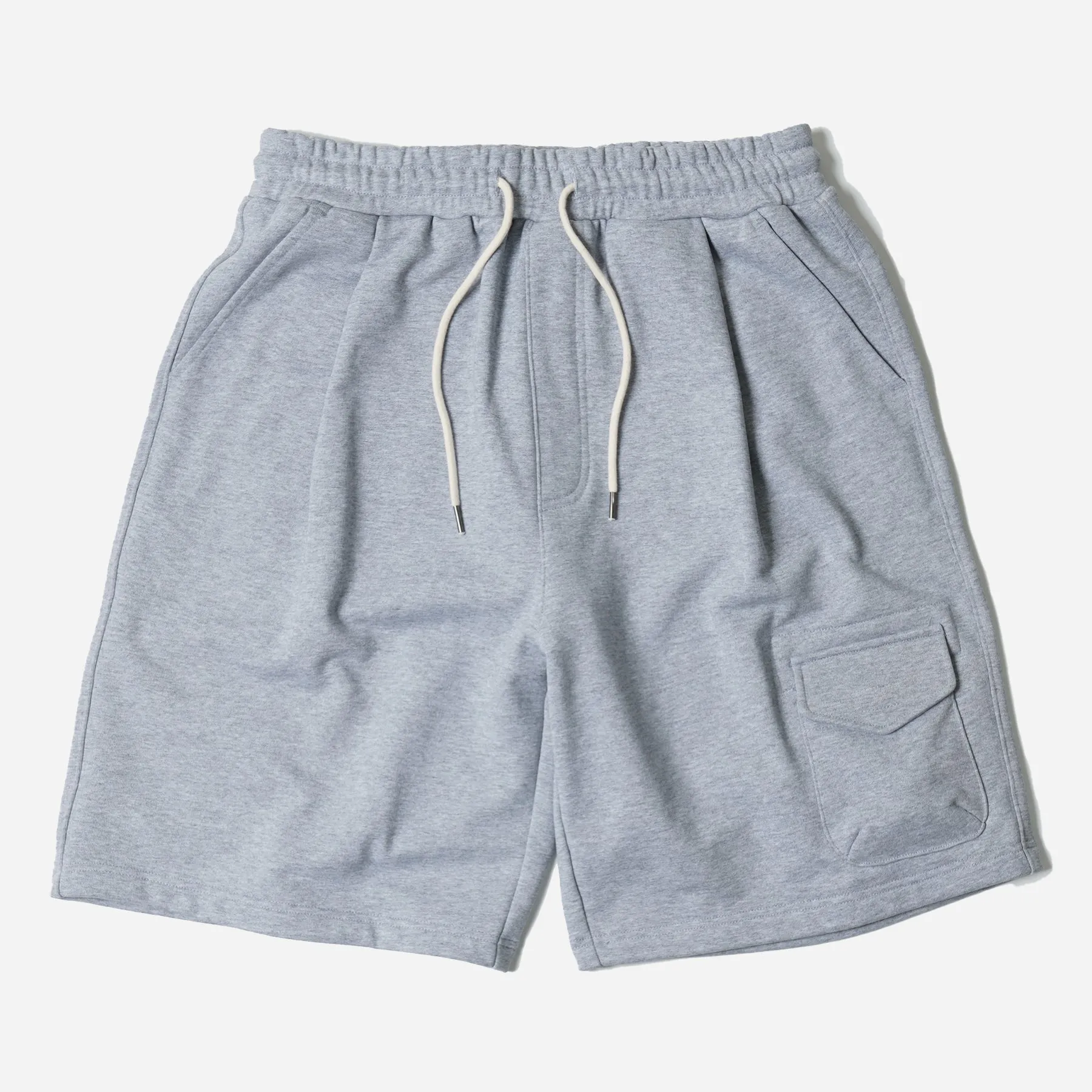 POUCH POCKET SWEAT SHORTS - GRAY sold by FrizmWORKS