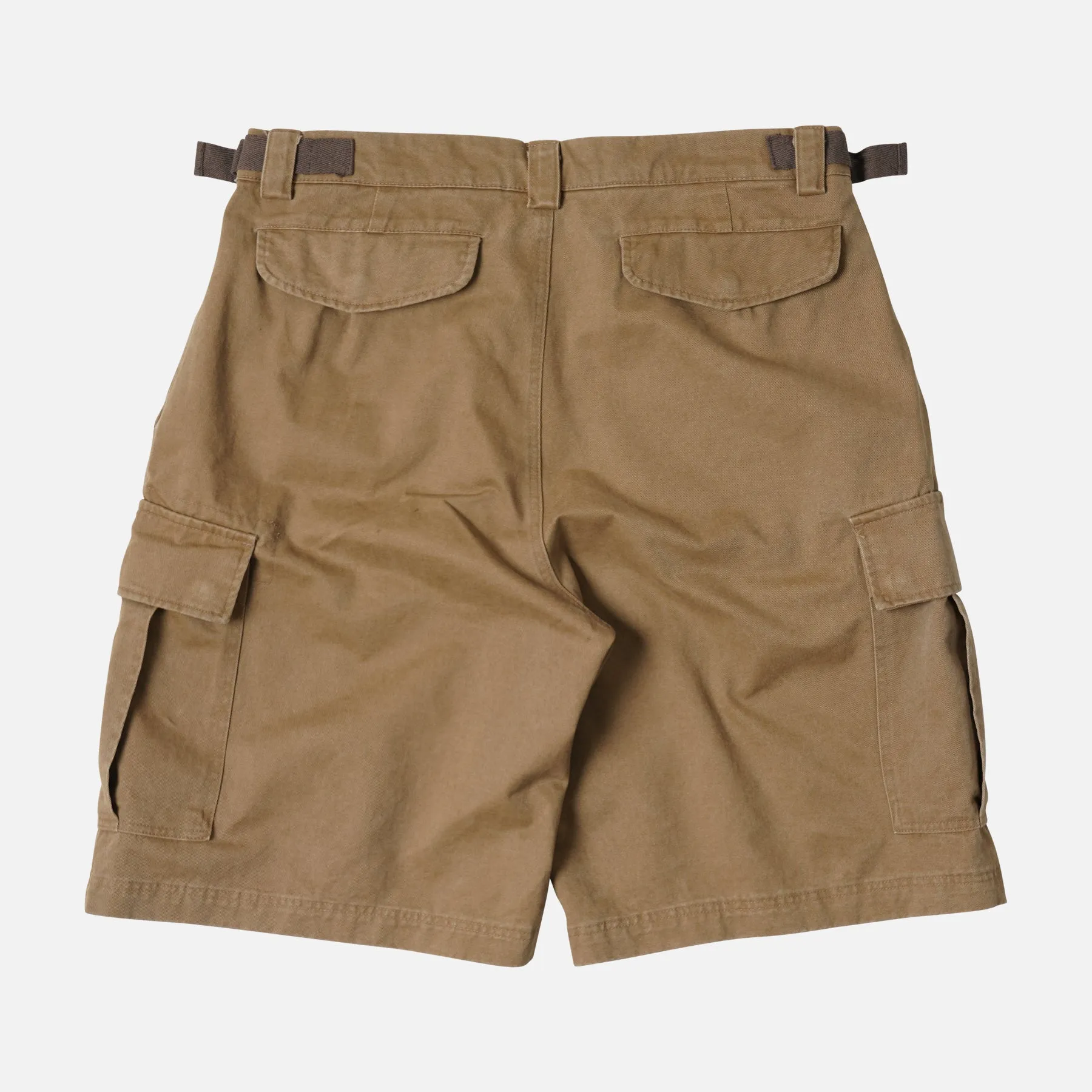 FADED COTTON CARGO SHORTS - TAN sold by FrizmWORKS product image thumbnail 2