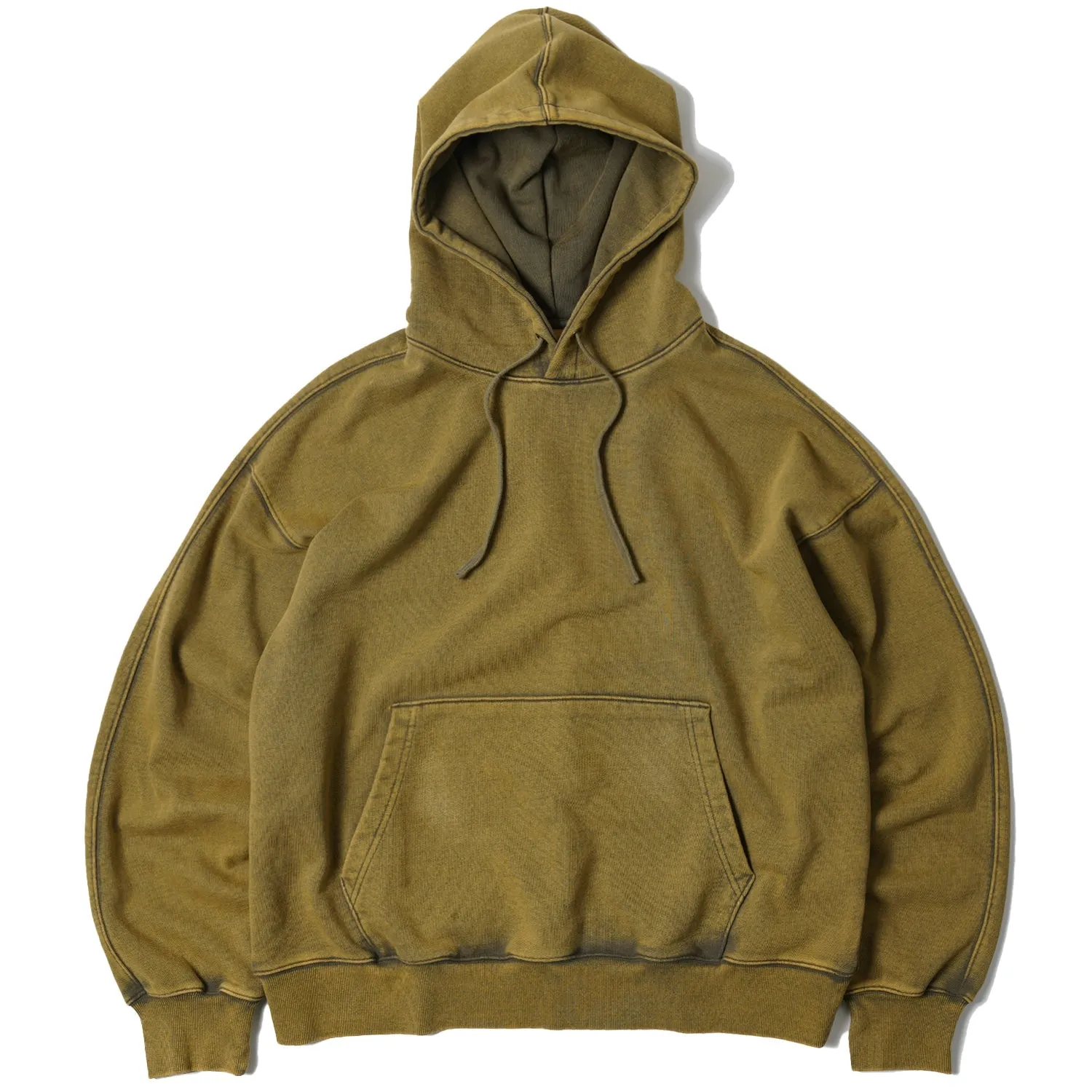 OG VINTAGE DYEING PULLOVER HOODY - OLIVE sold by FrizmWORKS