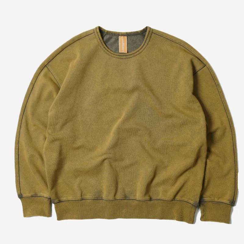 OG VINTAGE DYEING SWEATSHIRT - OLIVE made by FrizmWORKS