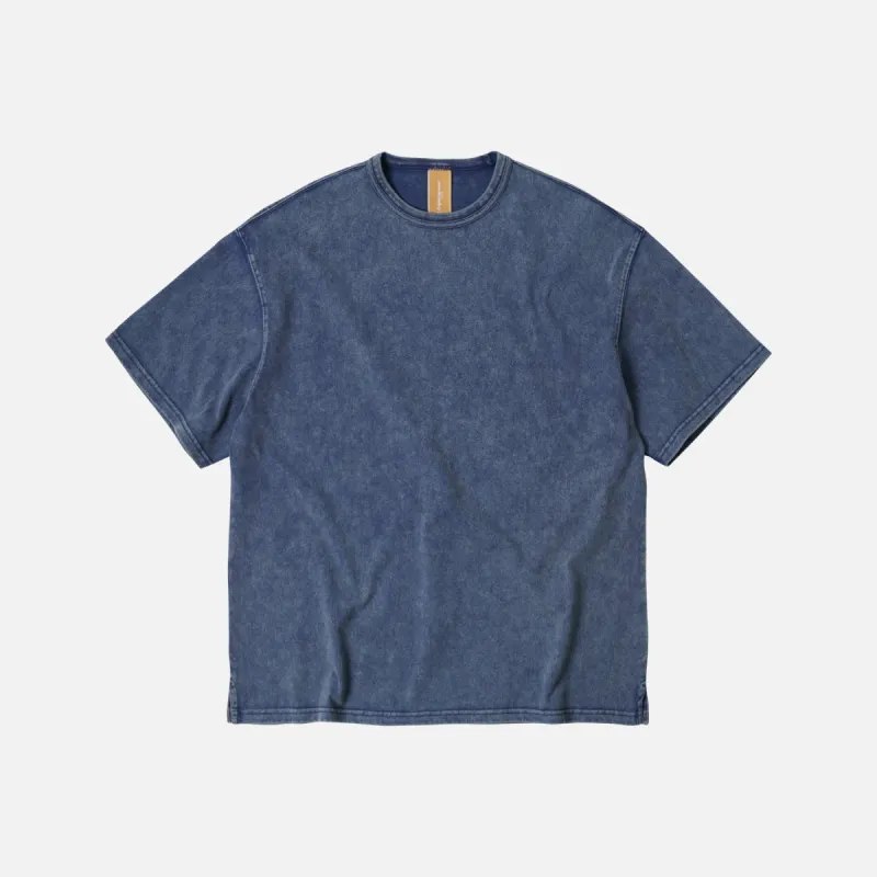OG VINTAGE DYEING HALF TEE - WASHED NAVY sold by FrizmWORKS