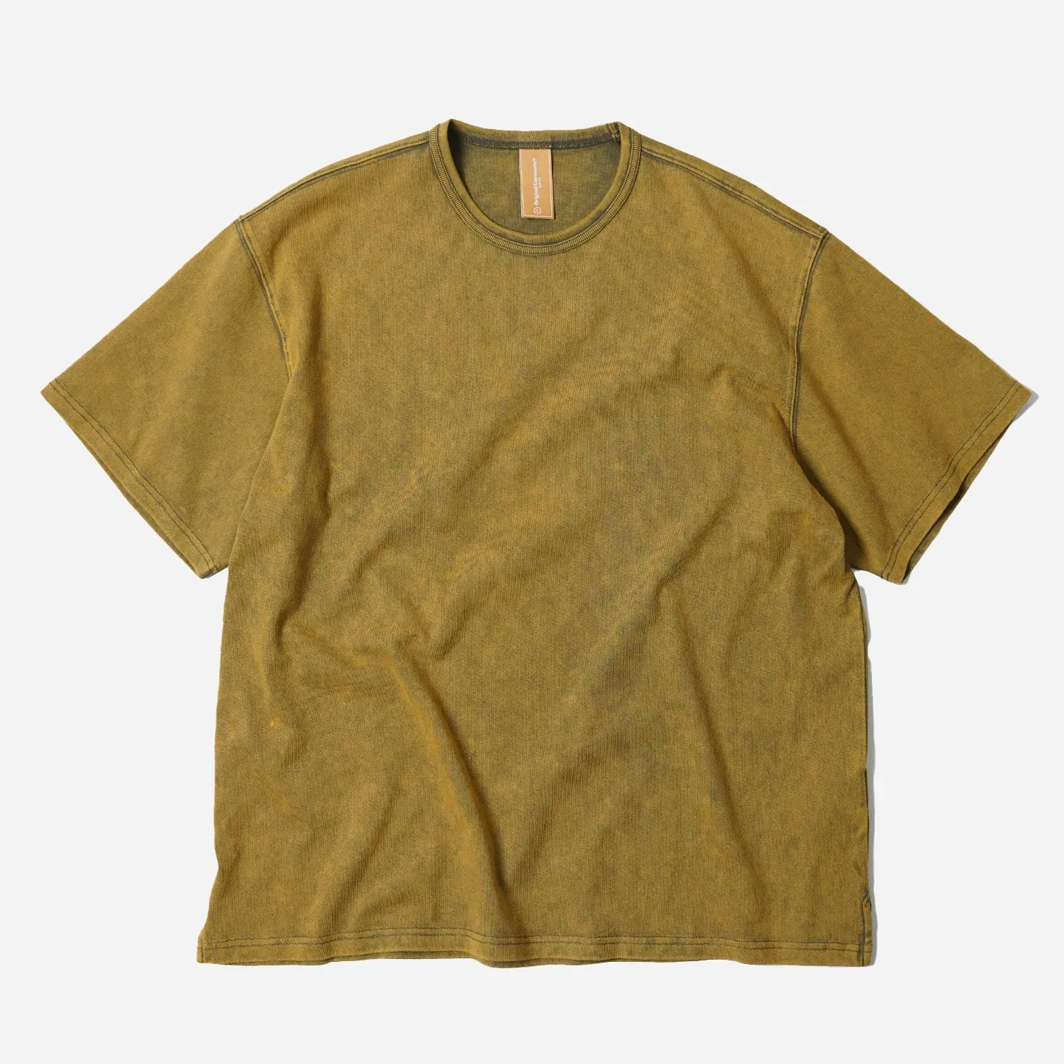 OG VINTAGE DYEING HALF TEE - OLIVE sold by FrizmWORKS